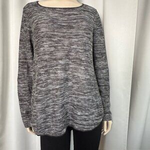 Eileen Fisher Women's Gray Organic Linen/Cotton Knit Sweater Tunic - Size M